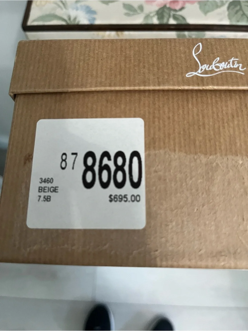 Christian Louboutin Nude Patent Pointed Toe Pumps - Blush with box